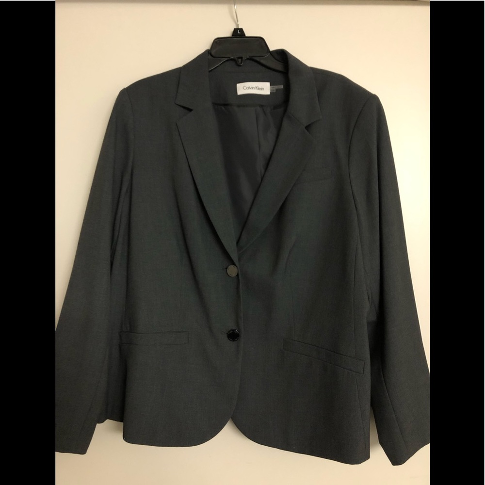 Calvin Klein Grey Blazer NWOT